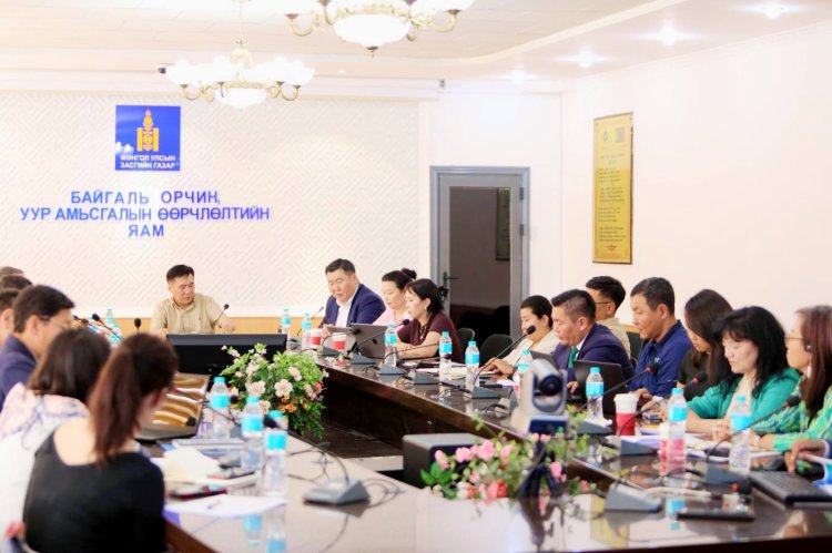 БОУАӨ-ИЙН САЙД Б.БАТБААТАР ТУСГАЙ ХАМГААЛАЛТТАЙ ГАЗАР НУТАГТ ТӨСӨЛ, ХӨТӨЛБӨР ХЭРЭГЖҮҮЛЖ БУЙ ОЛОН УЛСЫН БАЙГУУЛЛАГУУДЫН ТӨЛӨӨЛЛҮҮД УУЛЗАВ